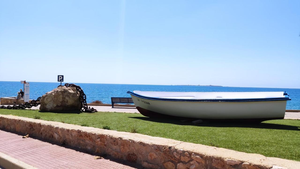 Ferienwohnung Beautiful Flat With Sea View And Sound Of The Surf Santa Pola Exterior foto