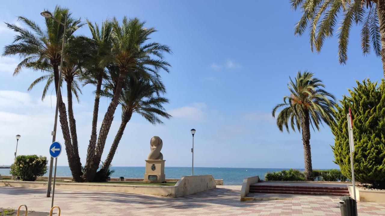Ferienwohnung Beautiful Flat With Sea View And Sound Of The Surf Santa Pola Exterior foto