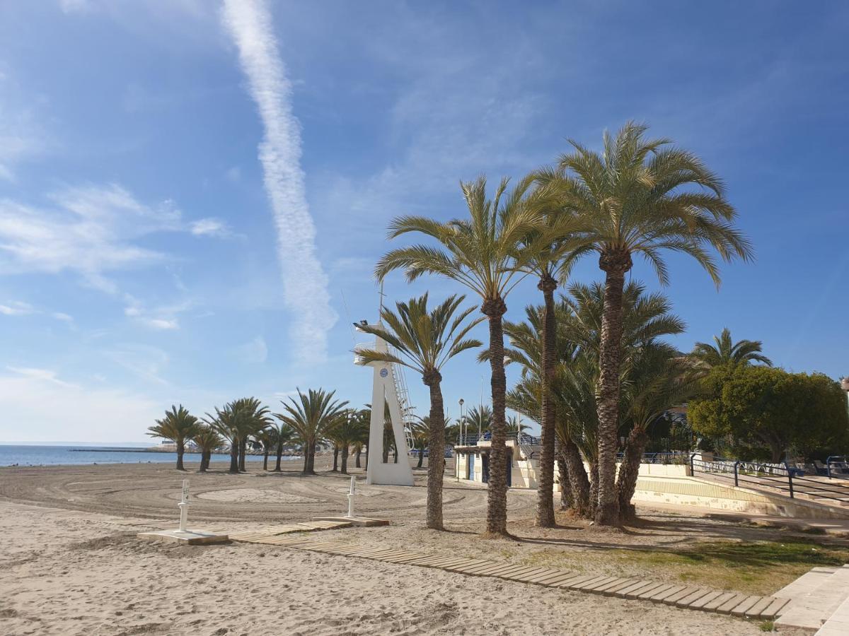 Ferienwohnung Beautiful Flat With Sea View And Sound Of The Surf Santa Pola Exterior foto